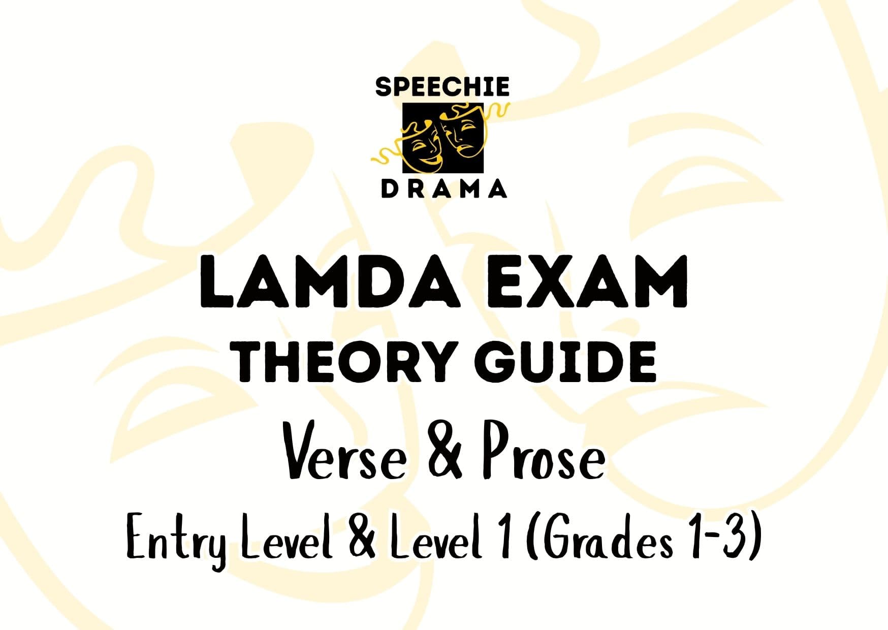 LAMDA Verse & Prose Entry Level and Level 1 Theory Guide