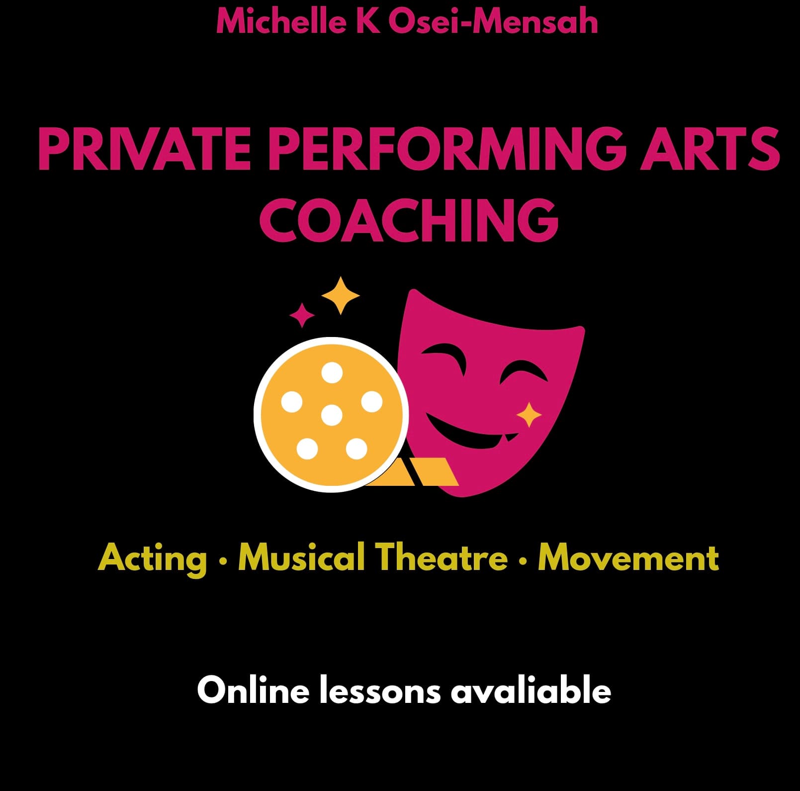 1-to-1 Performing Arts Coaching with Michelle